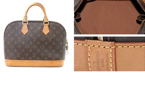 alma bag louis vuitton spotting a fake|authentic alma purse.